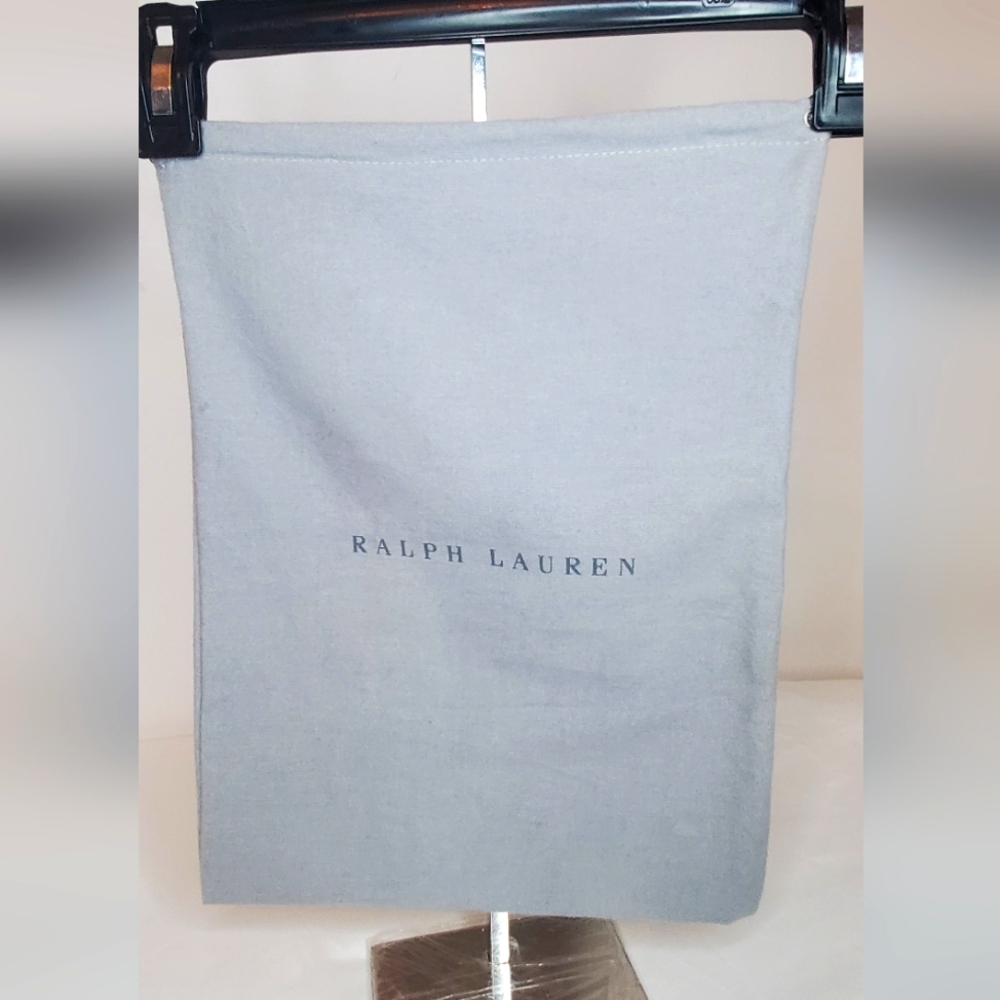Ralph Lauren Gray Dust Bag  w/drawstring Closure 14"x 10"